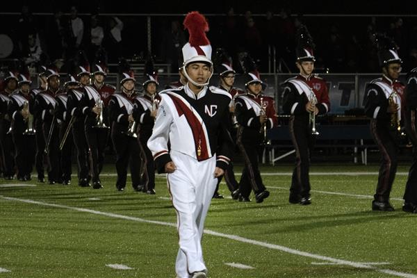 North County High School Marching Band Performing